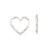 Heart Crush Hoops ⎮ Sølv
