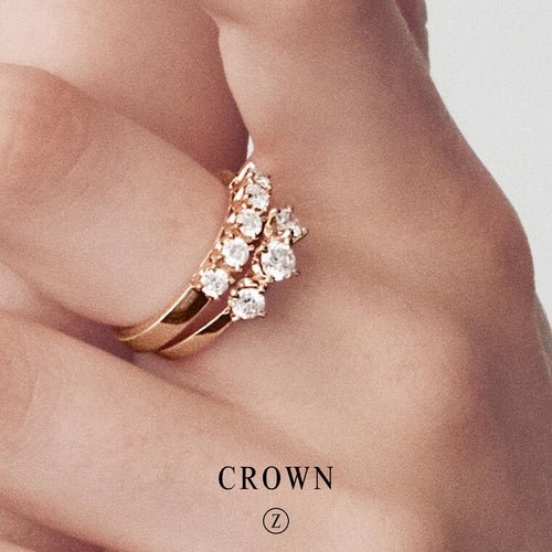 Mads Z CROWN TRINITY ring m. 0,56 ct. brillanter