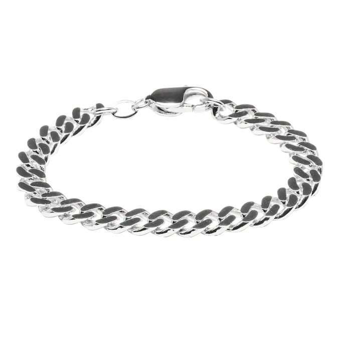 IX Studios Chunky Curb Armbånd Sølv