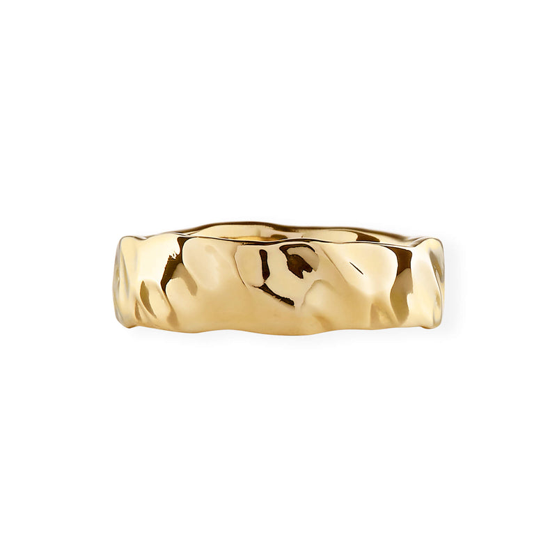 Stor Banket Ring ⎮ Forgyldt