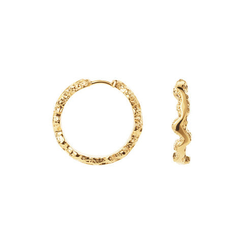Store Sparkly Hoops ⎮ Forgyldt