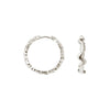 Store Shiny Sparkly Hoops ⎮ Sølv
