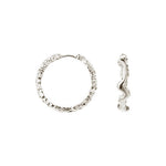 Store Shiny Sparkly Hoops ⎮ Sølv