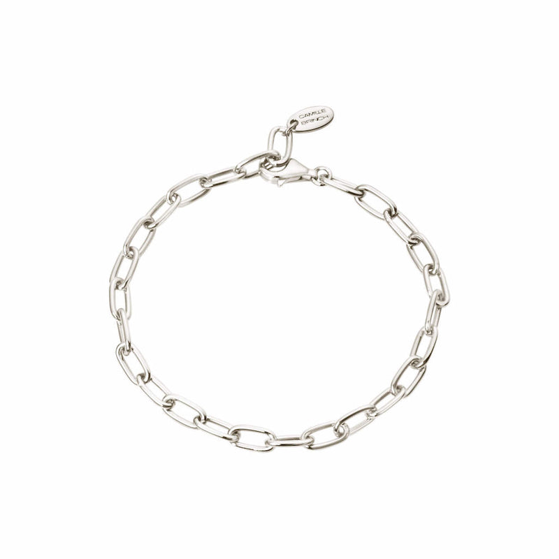 Link Puffer Armbånd ⎮ Sølv