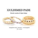 Kuglering 14kt Hvidguld - Mega