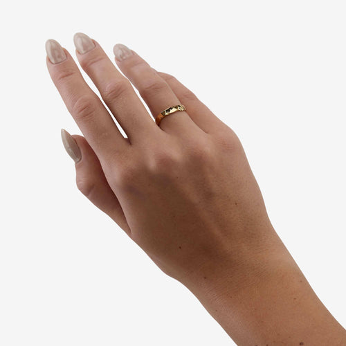 Mellem Banket Ring ⎮ Forgyldt