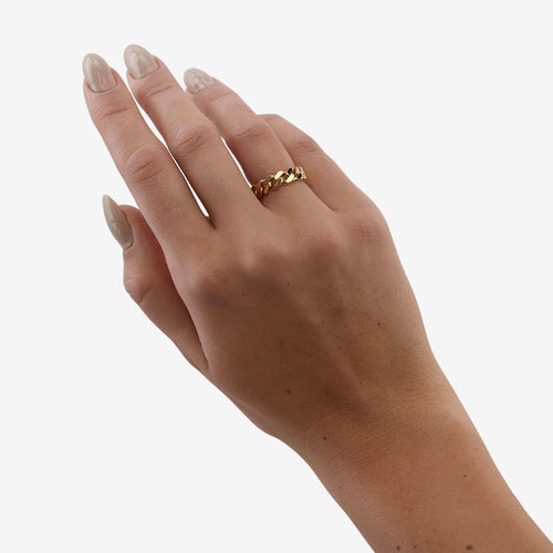Mellem Panzer Ring ⎮ Forgyldt