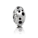 Pandora Murano Glas Hvide bobler Charm
