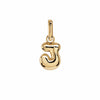 Letter Puffer Charms ⎮ Forgyldt