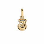 Letter Puffer Charms ⎮ Forgyldt