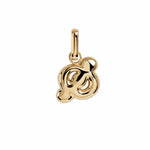 Letter Puffer Charms ⎮ Forgyldt