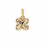 Letter Puffer Charms ⎮ Forgyldt