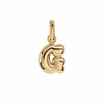 Letter Puffer Charms ⎮ Forgyldt