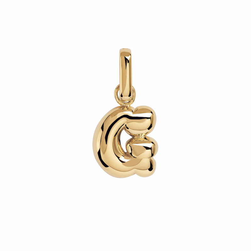 Letter Puffer Charms ⎮ Forgyldt