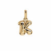 Letter Puffer Charms ⎮ Forgyldt