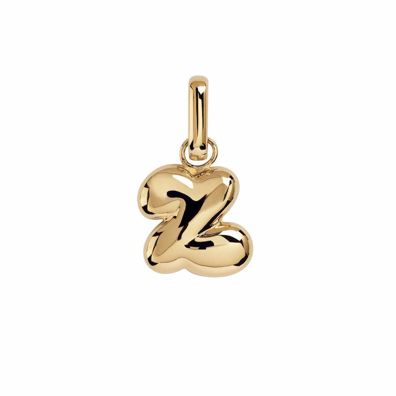 Letter Puffer Charms ⎮ Forgyldt