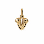 Letter Puffer Charms ⎮ Forgyldt