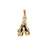 Letter Puffer Charms ⎮ Forgyldt