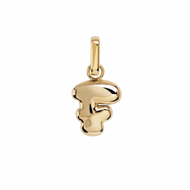 Letter Puffer Charms ⎮ Forgyldt