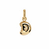 Letter Puffer Charms ⎮ Forgyldt
