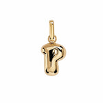 Letter Puffer Charms ⎮ Forgyldt