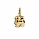Letter Puffer Charms ⎮ Forgyldt