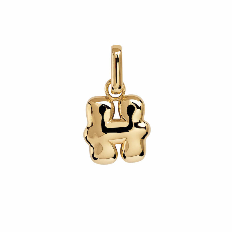 Letter Puffer Charms ⎮ Forgyldt
