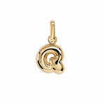 Letter Puffer Charms ⎮ Forgyldt