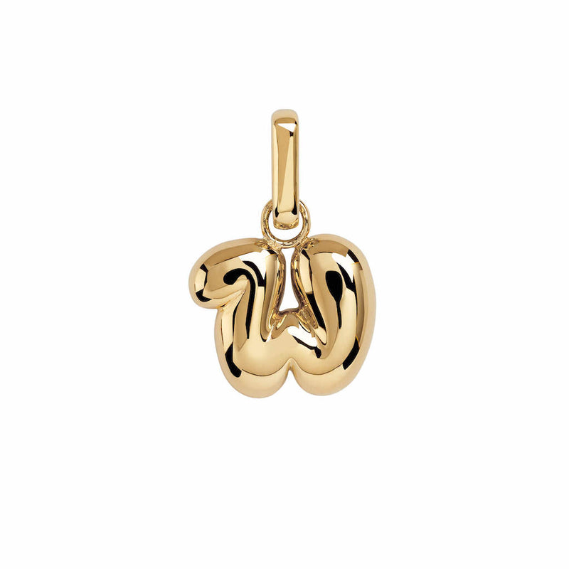 Letter Puffer Charms ⎮ Forgyldt
