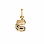 Letter Puffer Charms ⎮ Forgyldt