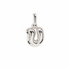 Letter Puffer Charms ⎮ Sølv