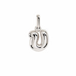 Letter Puffer Charms ⎮ Sølv