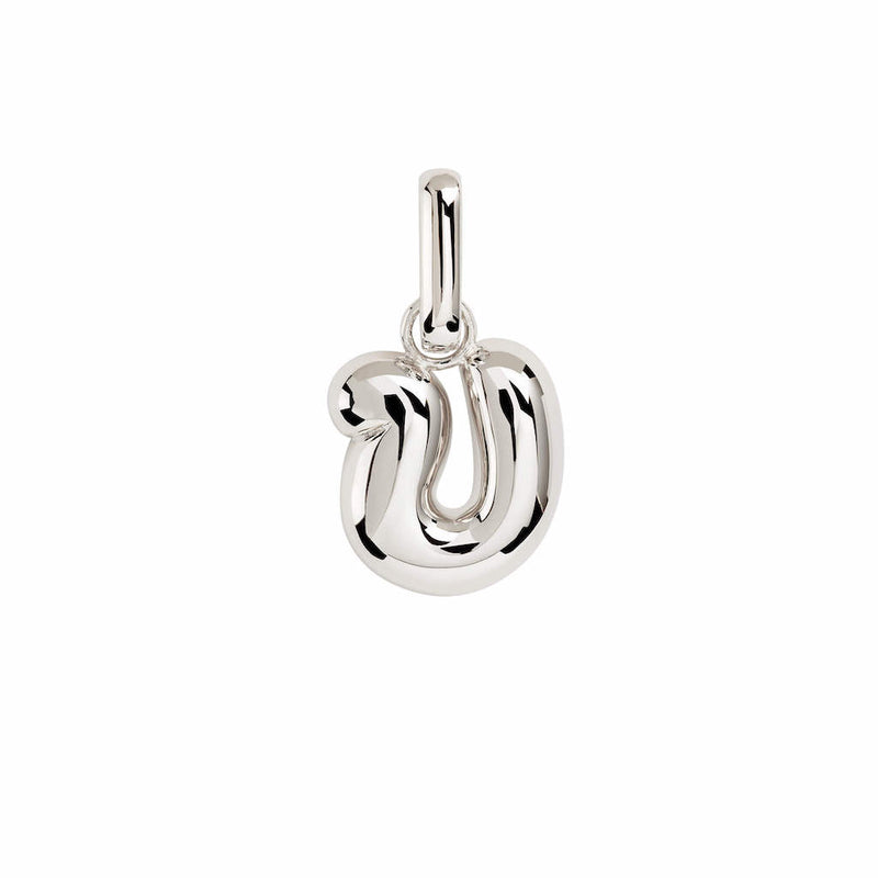 Letter Puffer Charms ⎮ Sølv