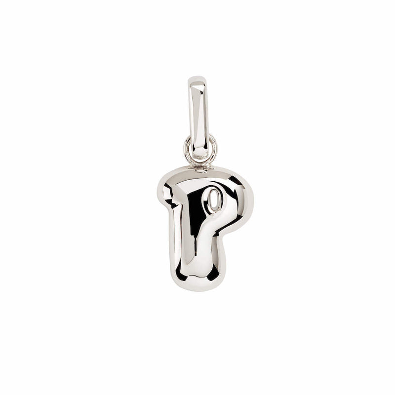Letter Puffer Charms ⎮ Sølv