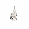 Letter Puffer Charms ⎮ Sølv