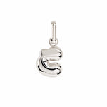 Letter Puffer Charms ⎮ Sølv