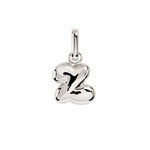 Letter Puffer Charms ⎮ Sølv