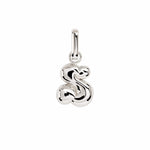 Letter Puffer Charms ⎮ Sølv