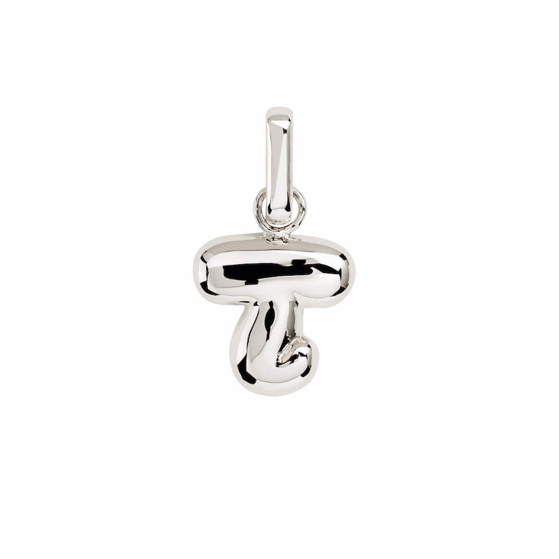 Letter Puffer Charms ⎮ Sølv