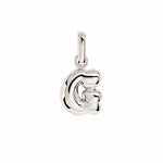Letter Puffer Charms ⎮ Sølv