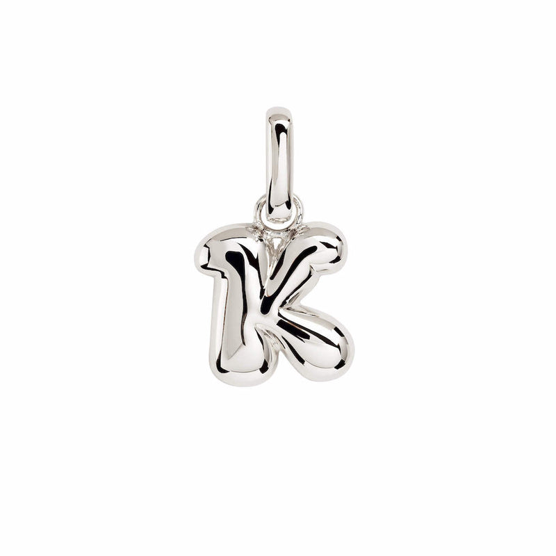 Letter Puffer Charms ⎮ Sølv