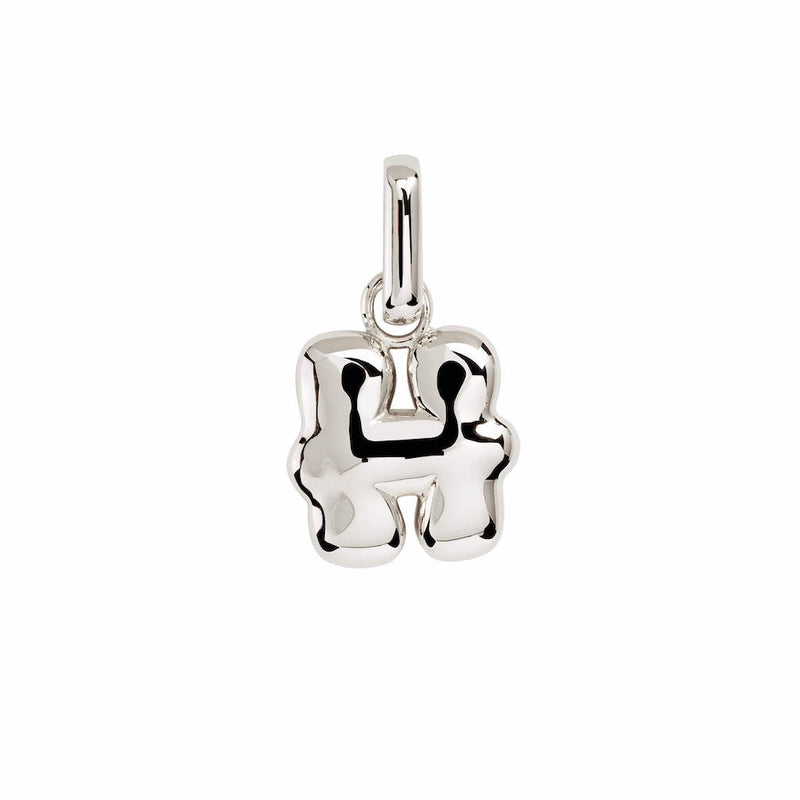 Letter Puffer Charms ⎮ Sølv