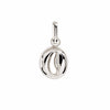 Letter Puffer Charms ⎮ Sølv
