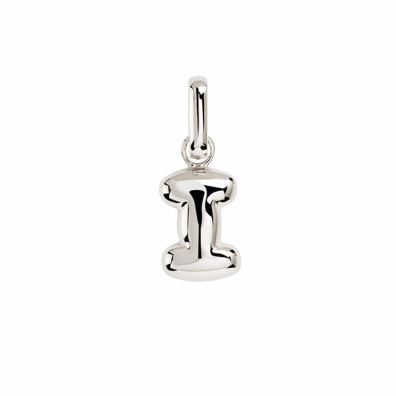 Letter Puffer Charms ⎮ Sølv