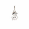 Letter Puffer Charms ⎮ Sølv