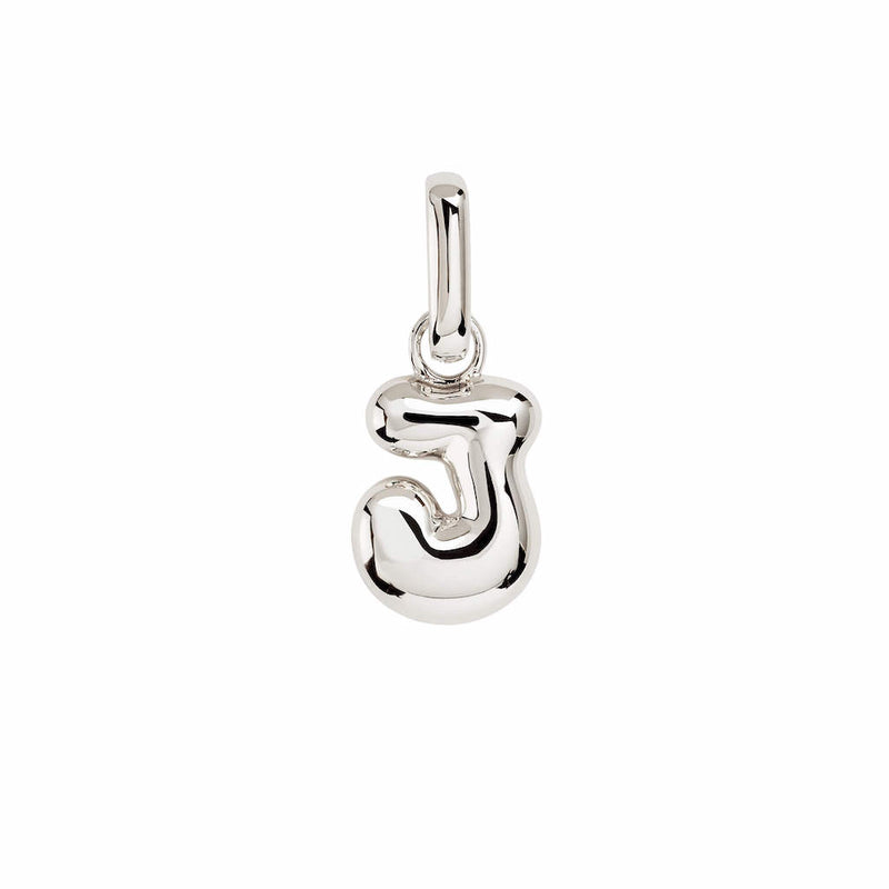 Letter Puffer Charms ⎮ Sølv