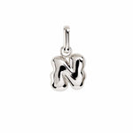 Letter Puffer Charms ⎮ Sølv