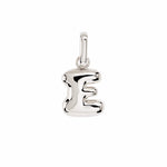Letter Puffer Charms ⎮ Sølv