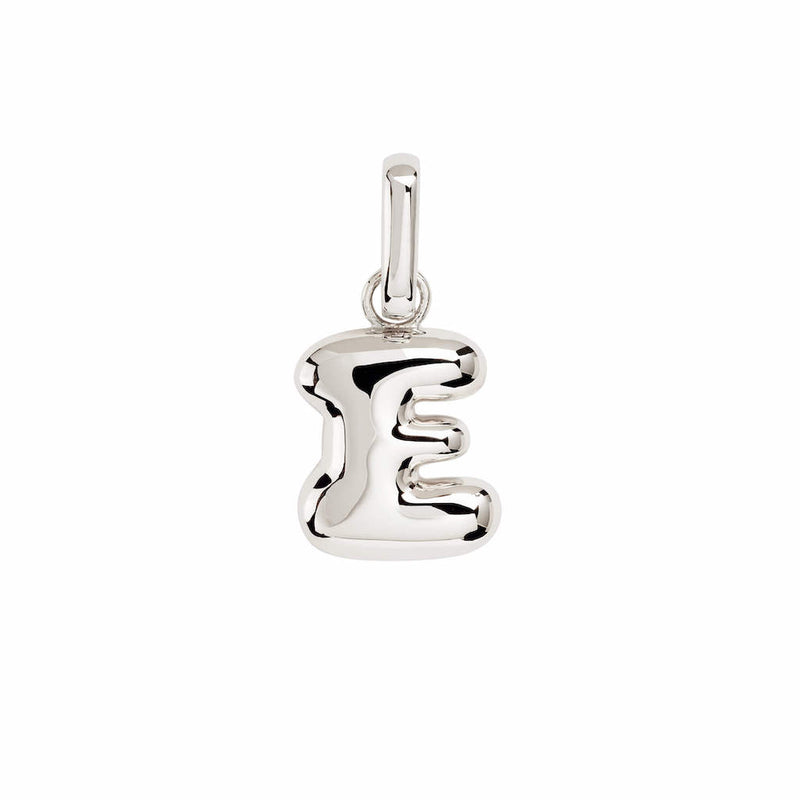 Letter Puffer Charms ⎮ Sølv