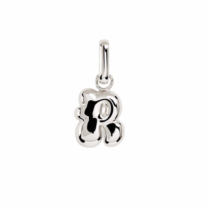 Letter Puffer Charms ⎮ Sølv